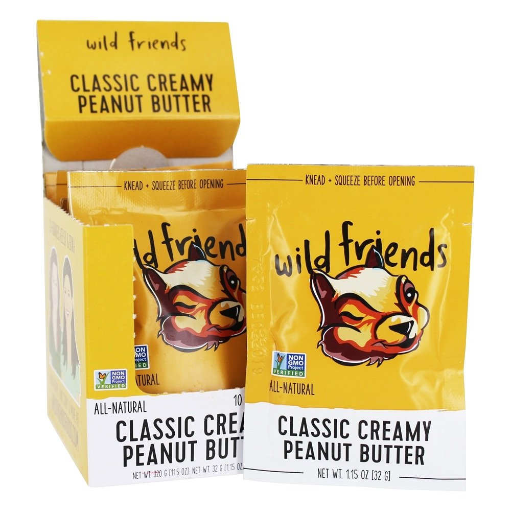 Wild Friends Foods, Peanut Butter Creamy Classic Packet, 1.15 Ounce