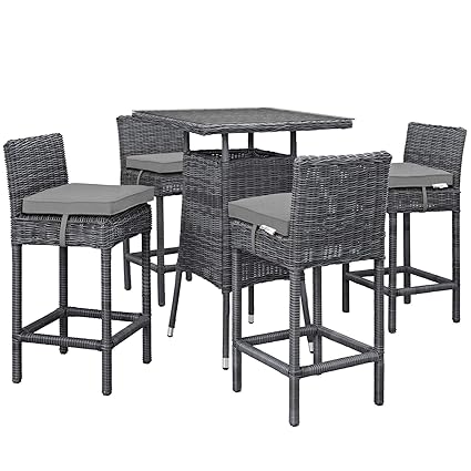 Amazon Com Modern Cool Outdoor Patio Bar Pub Stool Chair And