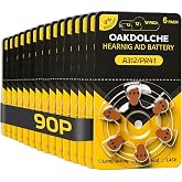 OAKDOLCHE 90 Count Hearing Aid Batteries Size 312, 1.4V Long Lasting | Mercury Free Zinc Air, Stable Output, Long-Lasting Runtime, Leak-Proof Design, High-Quality Materials, Safe and Reliable