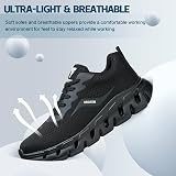 YOBIKEY Steel Toe Cap Safety Trainers Mens Womens Lightweight Non Slip 8UK view 6