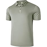 VAUTE Men's Golf Polo Shirt Short Sleeve, Quick-Dry & Anti-Odor Stretch Fabric, UPF 50+ Golf Tennis Casual Wear