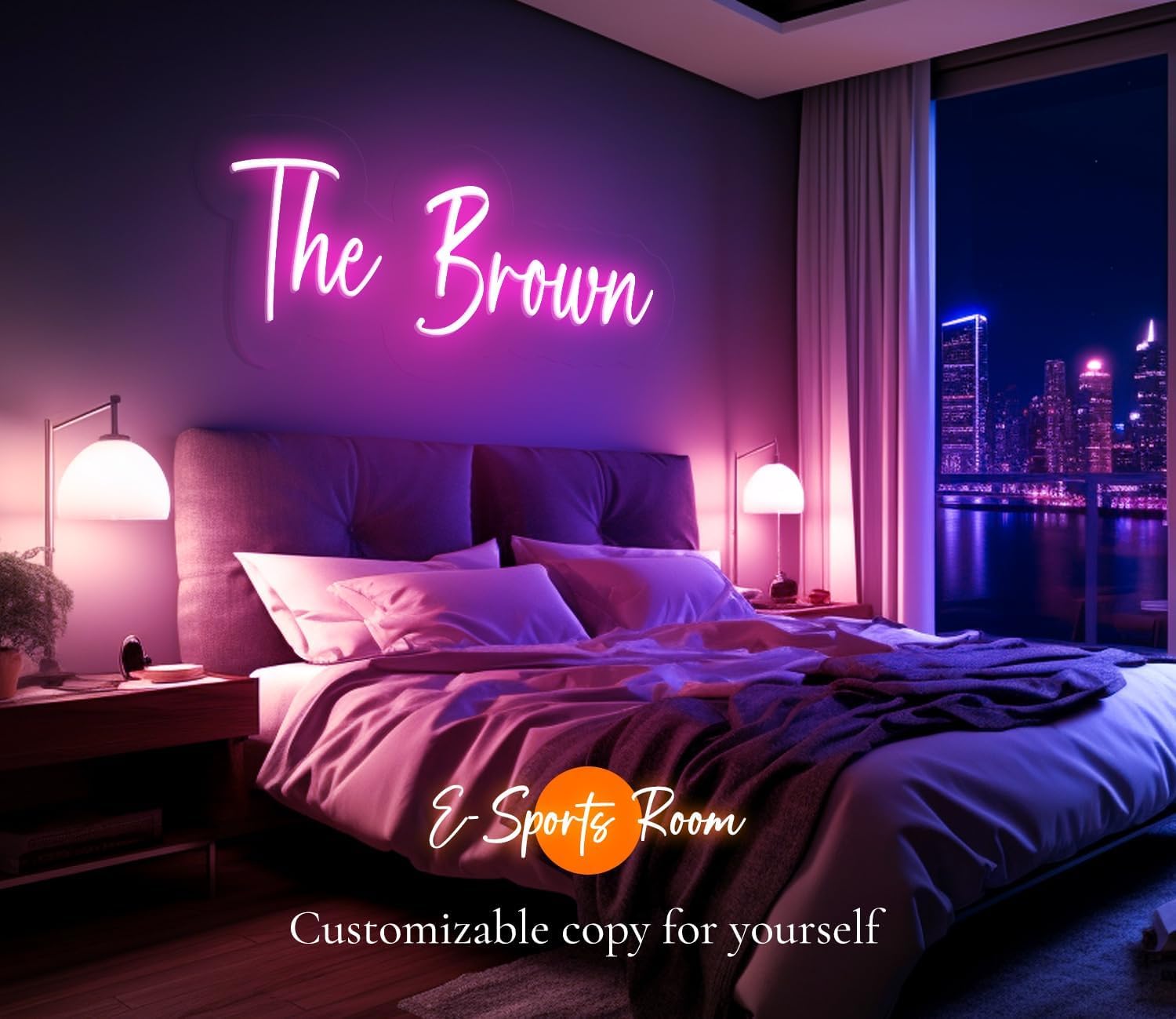 Custom Neon Signs,Personalized Neon Sign for Bedroom Wall Decor, Customizable Wedding and Birthday Party Decorations Gift