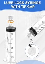 60mL Luer Lock Syringe with Cap - Sterile
