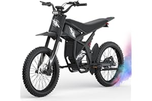 Bootime GT73/ GT73 Pro Electric Dirt Bike for Adults Teens - 3000W/ 2500W Motor 50/37 MPH High-Speed, 25" Fat Tires & Dual Removable Battery | All-Terrain Off-Road eBike for Snow, Sand
