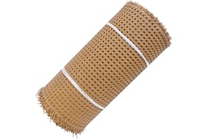 Cane Webbing 20x39in Heavy Duty Smooth Rattan Roll Flexible PE Synthetic Caning Material for Furniture, Chair, Cabinet, Baske
