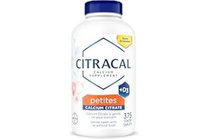 Citracal Petites- Calcium Citrate with Vitamin D3, Bone Health Support, Calcium Supplement for Ages 12+, 375 Count (Packaging May Vary)