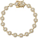 Gem's Beauty Moissanite Tennis Bracelets For Women 925 Silver Plated With 14k Gold 3MM D Color VVS1 Round Cut Moissanite Jewelry Gifts