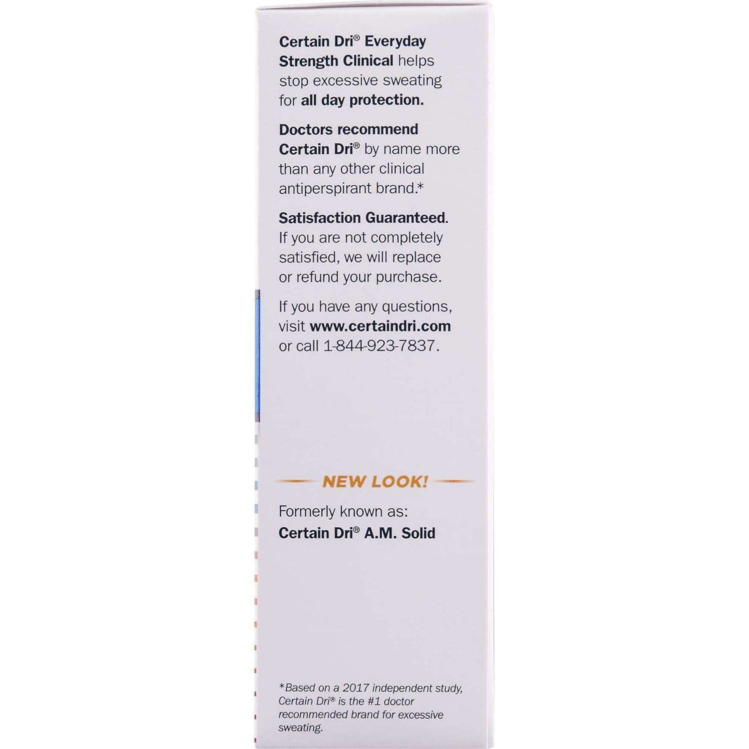 Certain Dri Everyday Strength Clinical Antiperspirant Deodorant | Effective All Day Protection Against Odor and Sweat | Solid | 2.6 Ounces | Pack of 1 : Antiperspirant Deodorants : Beauty