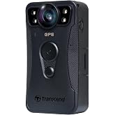 Transcend 128GB DrivePro Body 40 Action Camera, with Night Vision | with Audio and Video Recording, Wi-FI, EIS, Bluetooth, GPS, IP68 Weatherproof for Law Enforcement &amp; Security