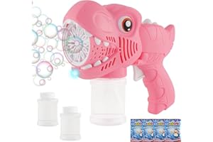 Onory 1 Pack Bubble Gun Machine for Kids, Bubble Gun with Bubble Solutions for Boys Girls, Bubble Blaster for Summer Toy, Party Favors, Outdoor & Indoor Activity, Birthday Gift, Bubble Blower