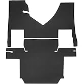 Mixsuper Floor Mats All Weather Floor Liners for Freightliner Cascadia 2022-2025 Truck Accessories Heavy Duty Black 4PCS Set