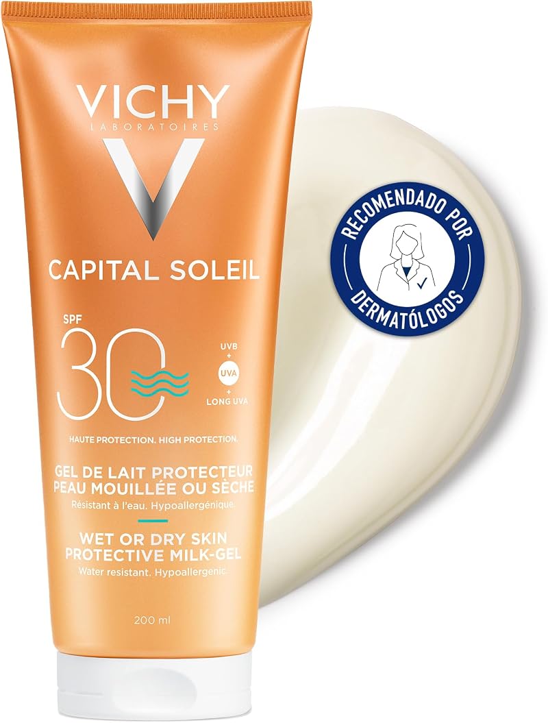 Vichy Body Sun Milk SPF 200ml Sunscreen Lotion for Women Skincare