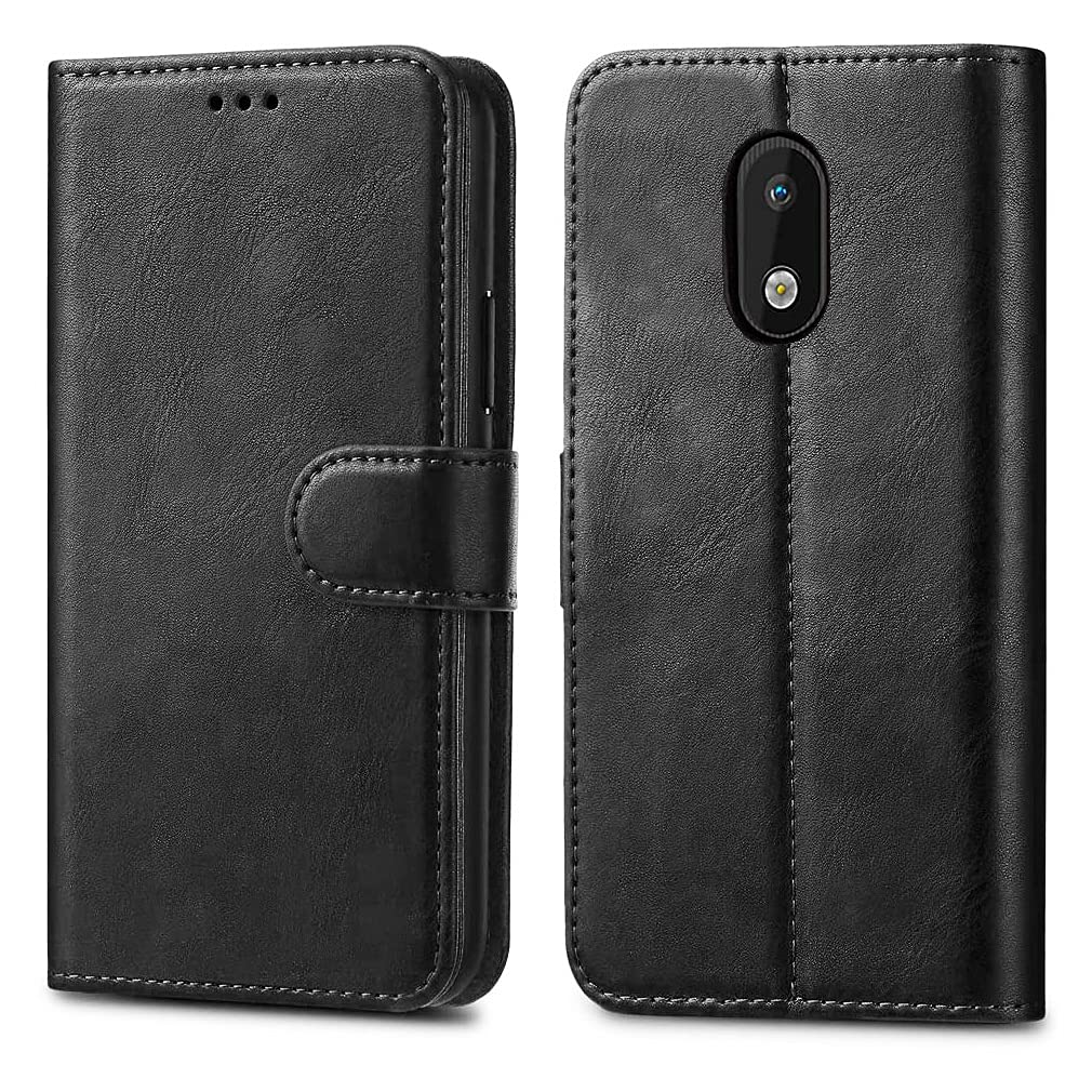 GAPlus Nokia 1.3 (2020) Case - Premium Wallet Leather Flip Case Magnetic Stand Cover For Nokia 1.3 [Card Holder] [Magnetic Closure] Black