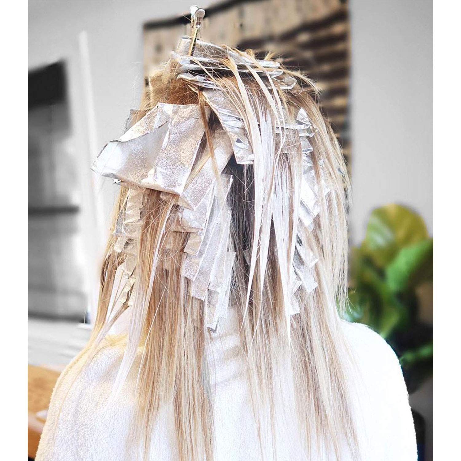 Pop-up Foils, Segbeauty 11x5inch Aluminum Pre-cut Foil Sheets for Hair Coloring Embossed Highlighting Foils 4 boxes for Professional Hair Salon Balayage Bleaching : Beauty