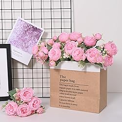 MARTINE MALL 2 Packs Peonies Artificial