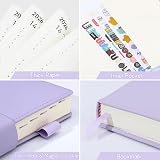 Thboxes Academic Diary 2026-2027 A5 Day A Day Purple Leather PU 8.3x5.5 view 6