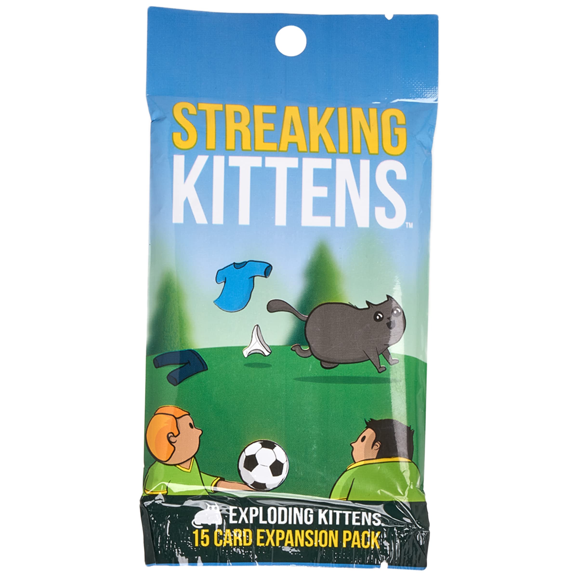 Streaking Kittens Expansion Pack - 15 Cards - Elevate Exploding Kittens with New Twists - Family Games for Kids and Adults - Funny Card Games for Hours of Rib-Cracking Gameplay