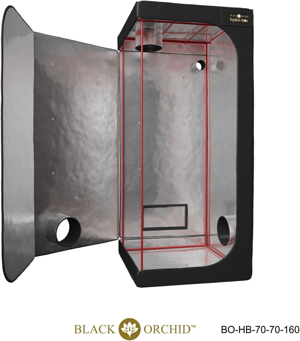 Black Orchid Hydroponic Grow Tent (70 x 70 x 160 cm)