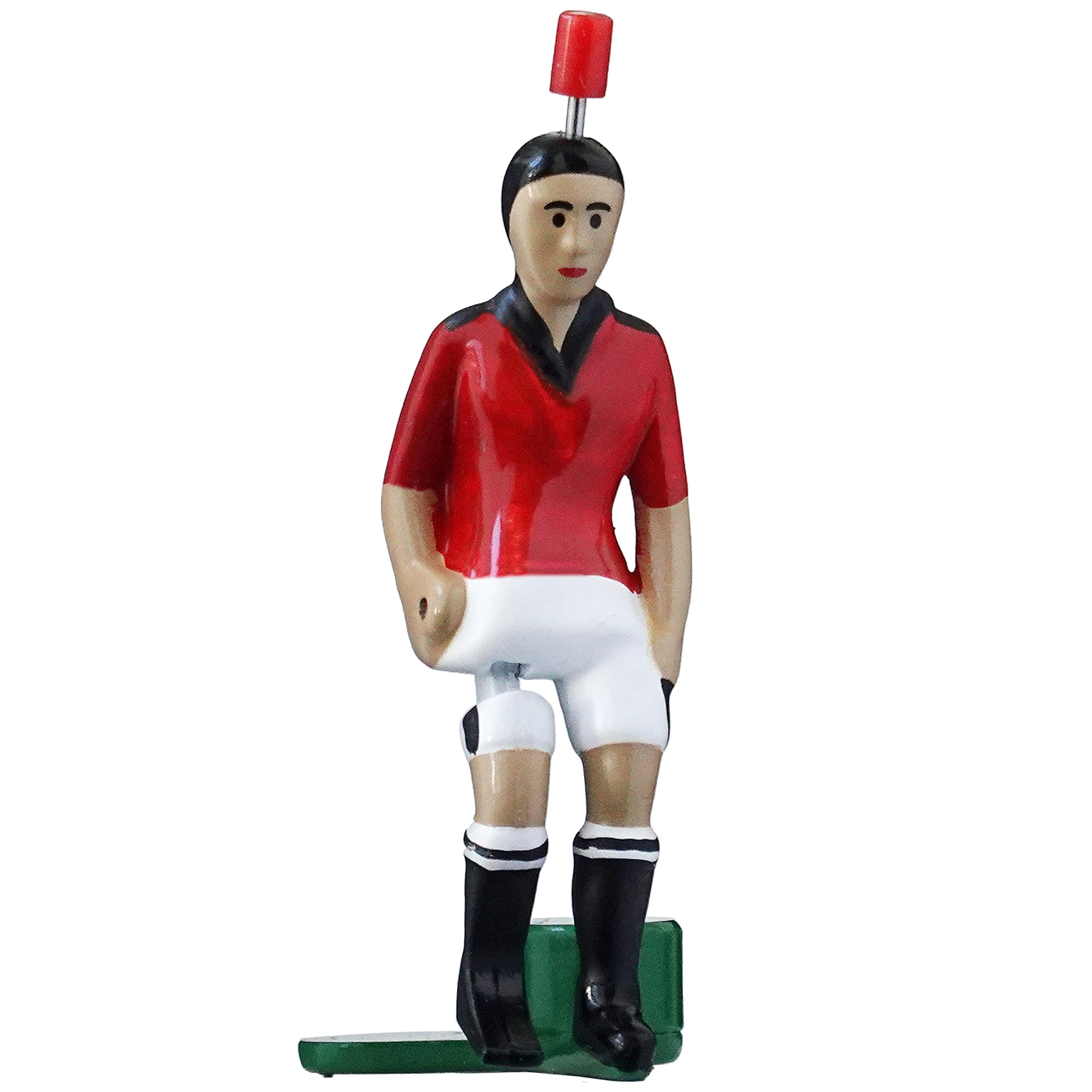 TIPP-KICK Manchester Top-Kicker I Original Football Player Figures for Kids and Adults I Suitable for all Table Football Games I Red/Black Jersey