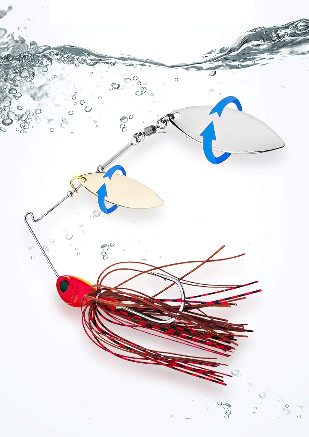 Ali York Fishing Lures for Bass, 5 Pcs Spinner Baits for Bass Fishing, Trout Lures Freshwater Kits, Rooster Tail Fishing Lures, Fishing Bait for Freshwater & Saltwater, Bass Lures : Sports & Outdoors