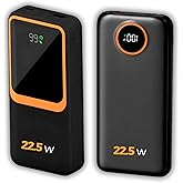 Carregador Portátil (Power Bank) 20000Mah Turbo 22.5w Carregamento Ultra Rápido PD Visor Led com 2 Saídas Compatível com Andr