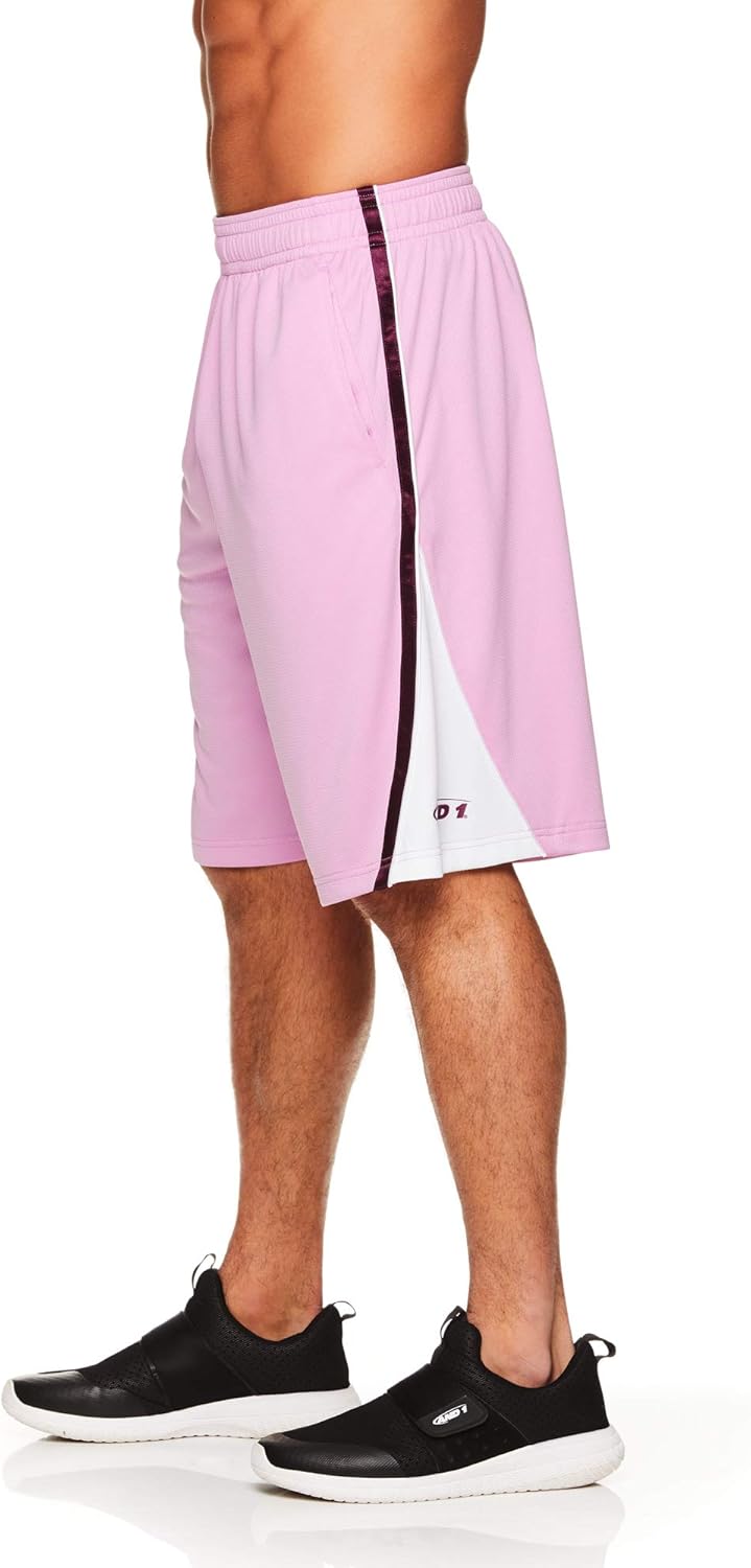 12 Inch Inseam AND1 Mens Basketball Gym & Running Shorts w/Elastic