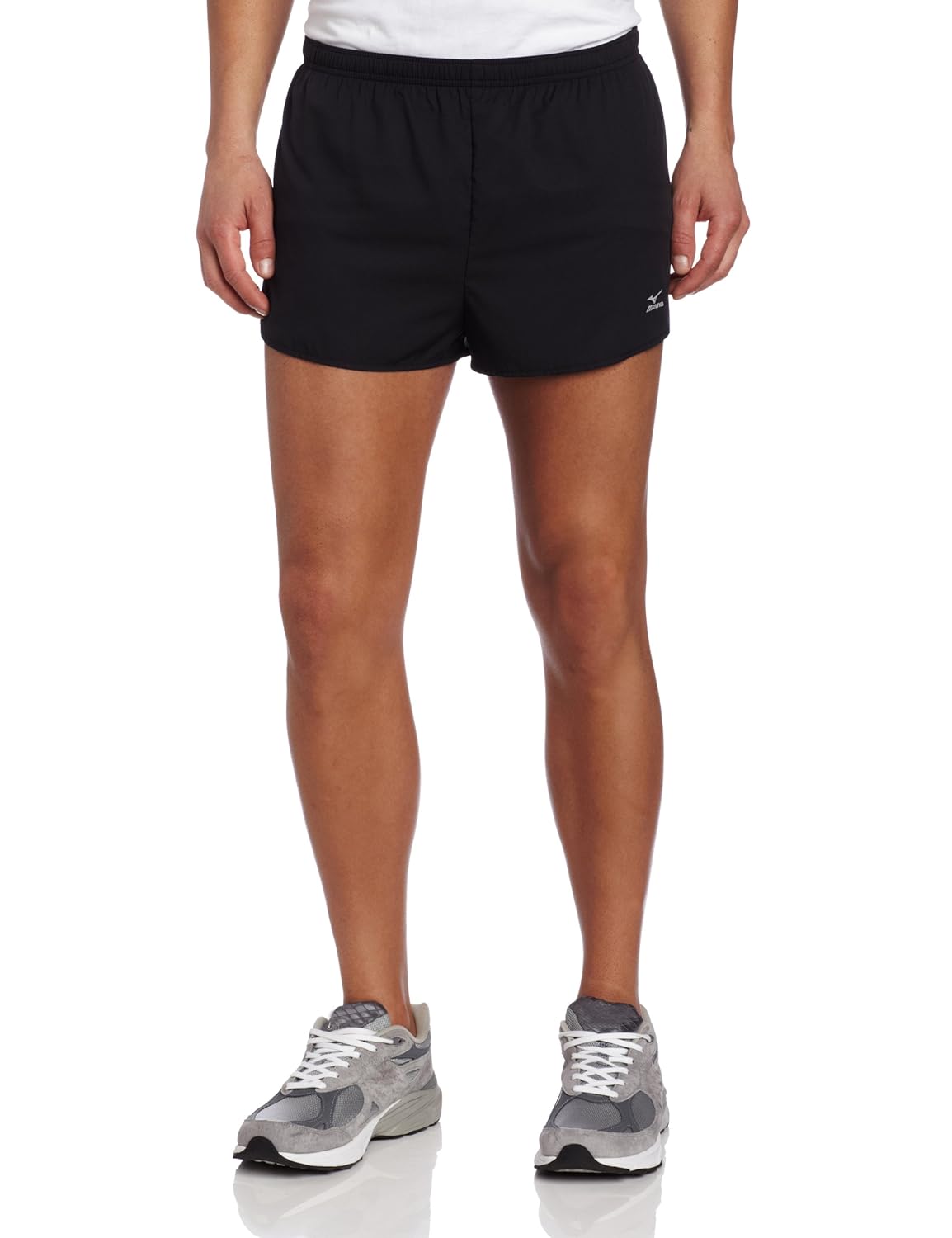 Mizuno Running Men's DryLite Aero Split Shorts, Black/Blazing Yellow, X