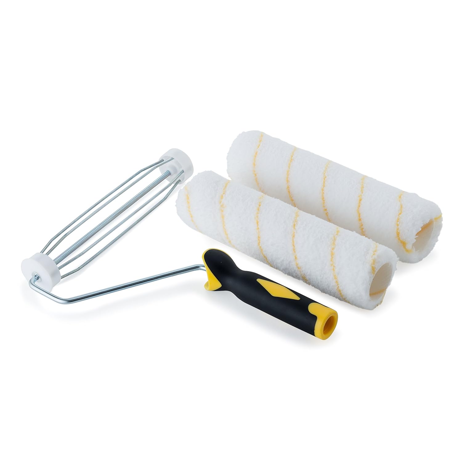 Bates - Paint Roller, Roller Frame with 2 Covers, Roller Naps (9"), Roller Frame, Paint Roller Set, Roller Covers, Paint Roller Frame, 9 inch Paint Roller Cover, Roller Brush, Painting Roller Handle: Industrial & Scientific
