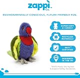 Zappi Co Ultra Soft Rainbow Lorikeet Plush Toy 21 cm Recycled view 3