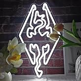 Vveikea Game Neon Sign Dragon Led Sign Neon Lights Adjustable Gamer Neon Light Sign Gaming Room Light Up Signs for Wall Decor for Boy Man Gifts