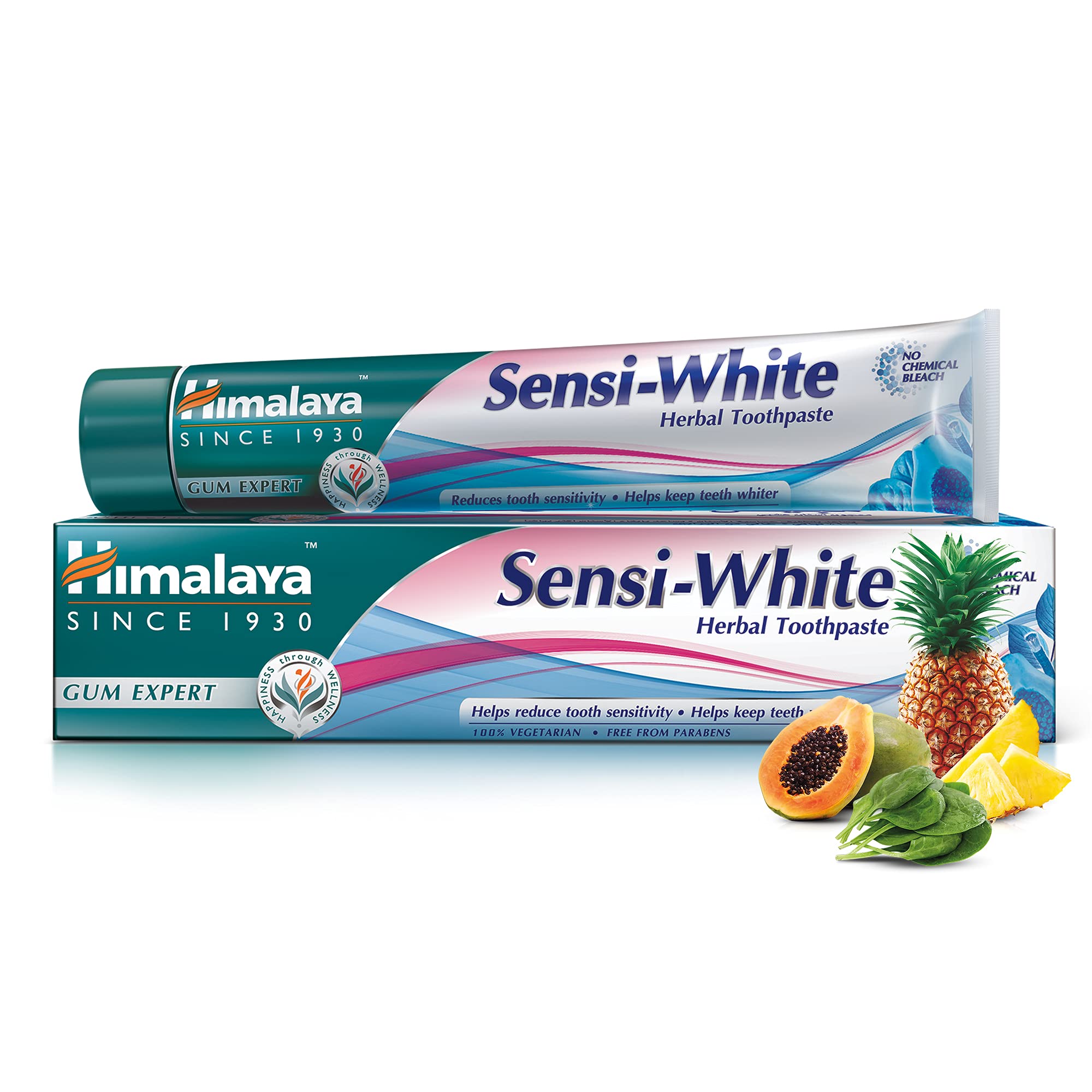 Himalaya Sensi-White Toothpaste Helps in Teeth whitening| Rapid and Long Lasting Sensitivity Relief with Active Ingredients for Cavity Protection |Enamel Friendly- 75ml