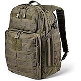 5.11 Tactical Backpack, RUSH 24 2.0 Military Survival Molle Back Pack with Laptop Compartment, 37L, Style 56563ABR/56564ABR