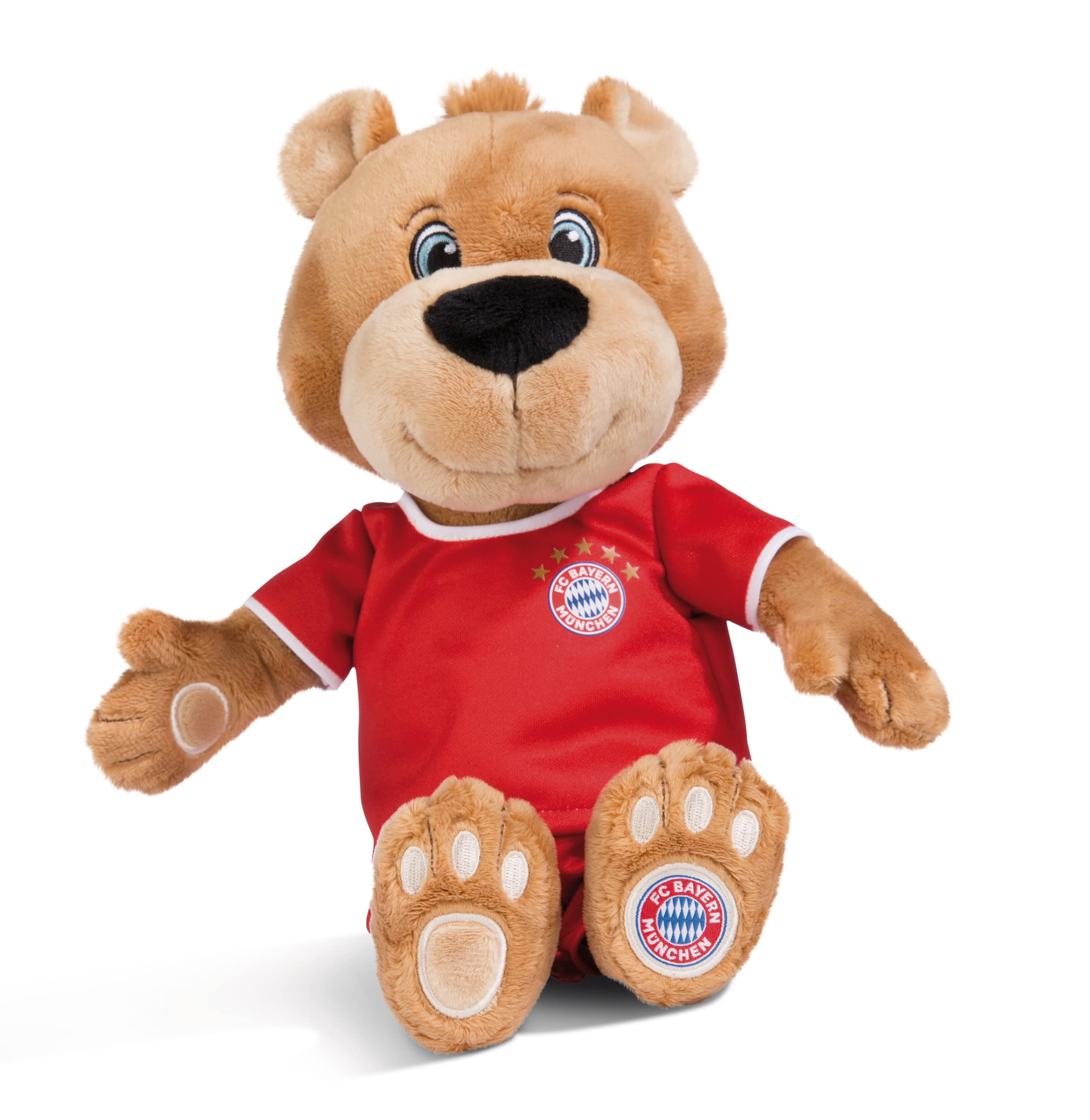 NICI Kuscheltier FC BAYERN MÜNCHEN Bär Berni 35 cm – Stofftier aus weichem Plüsch, Fußball Fanartikel zum Kuscheln und Spielen, für Kinder & Erwachsene, 49074, tolle Geschenkidee, braun 2