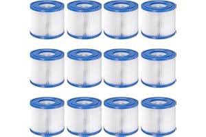 LBLVBNEWD 12 Pack Type VI Hot Tub Filters Cartridge Replacement for Saluspa Hot Tub Compatible with Lay-Z-Spa，Coleman SaluSpa 90352E, 58323E, 58323 Swimming Pool Pump