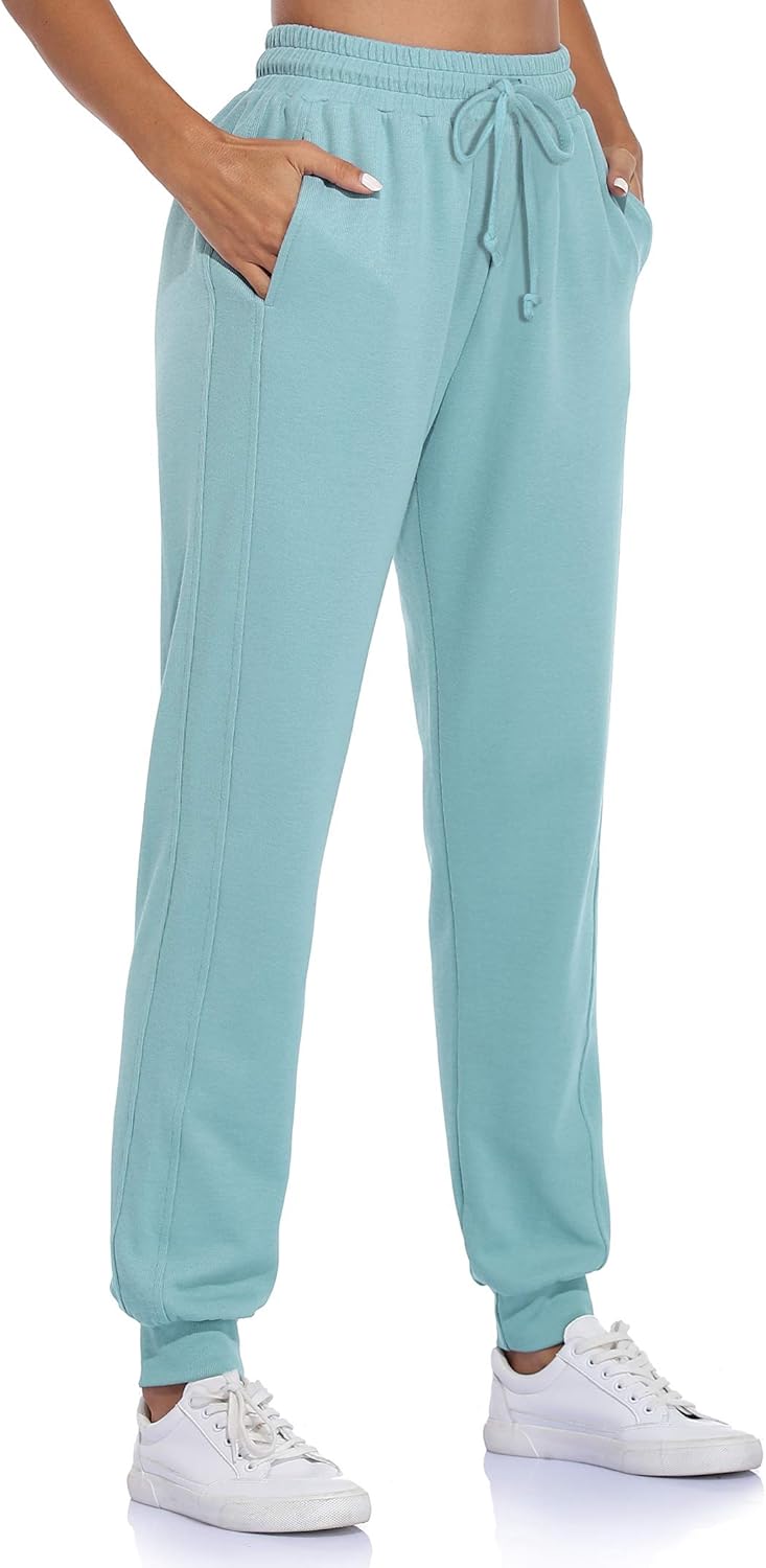 Fulbelle Women's Loose Workout Running Sweatpants Yoga Track Pants with Pockets: Clothing