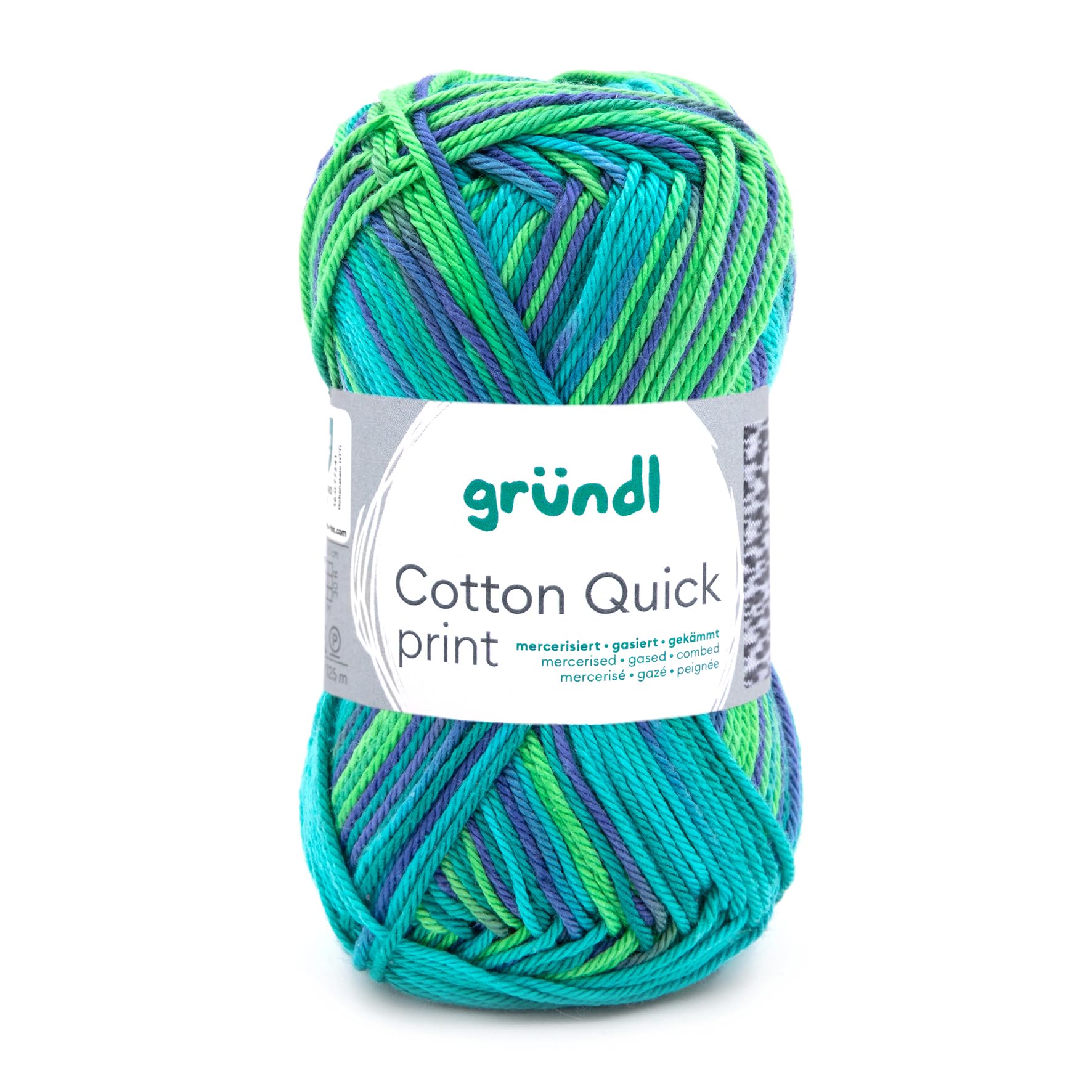 Gründl Yarn, Acrylic, Green Multicolor, ca. 225 m