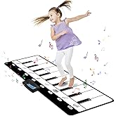 M SANMERSEN Piano Musical Mat, Musical Toys Floor Piano Keyboard Mat with 8 Instruments Sounds Music Dance Touch Playmat, Ear