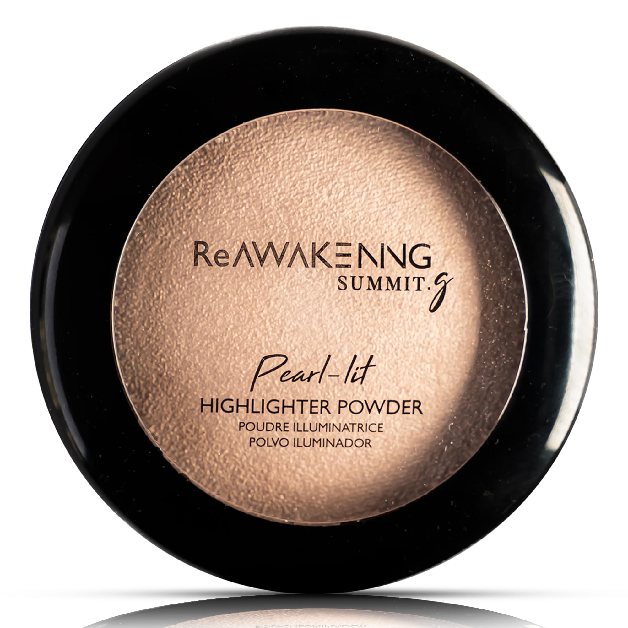 SUMMIT.g Pearl Lit Face Highlighter Powder Intensely Pigmented Shimmer Rich Glow Up Buildable Face Makeup Multi-Tone Paraben-Free Sulphate-Free All Day Wear Multi Skin Tone Highlighter Powder Adults