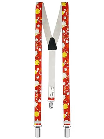 Xeira - Kinder Hosenträger Retro Design-Rot
