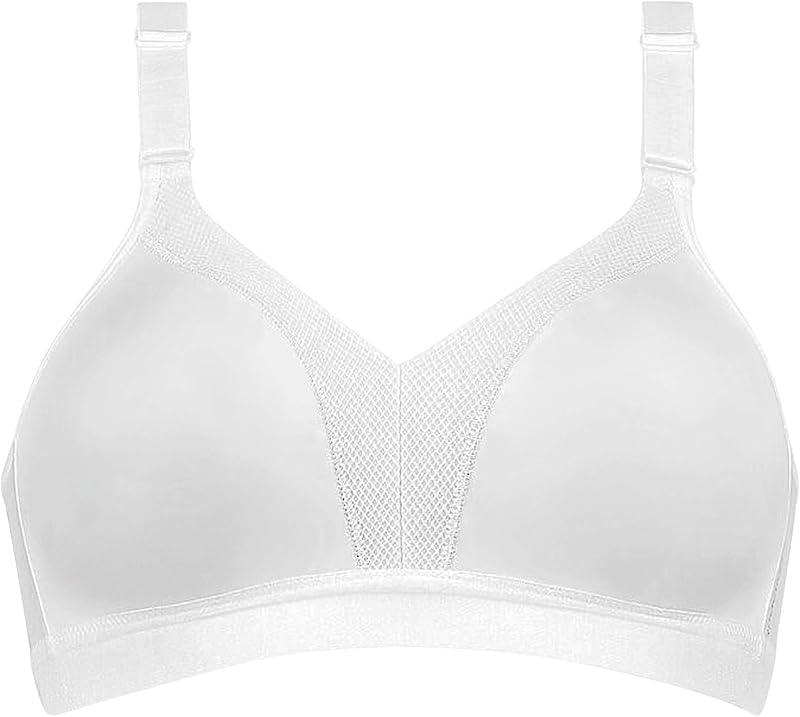 Donna Triaction Wellness N, Sports bra non-wired, WHITE, 3B