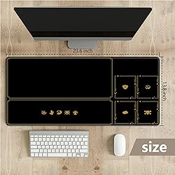 Tabletop Card Playmat with Magic Zones, 24 x 14