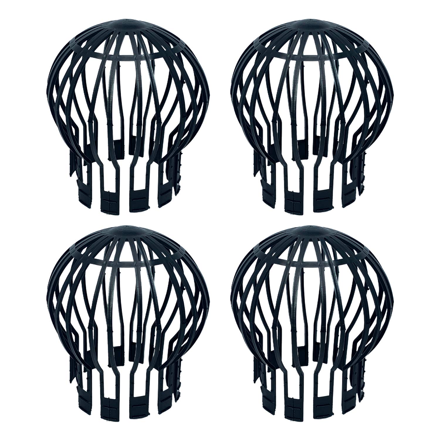 Gutter Guard Drain Guard Downpipe Leaf Guard Drain Pipe Cover Plastic Drain Protector to Stop Leaves and Better Water Drainage (Set of 4)