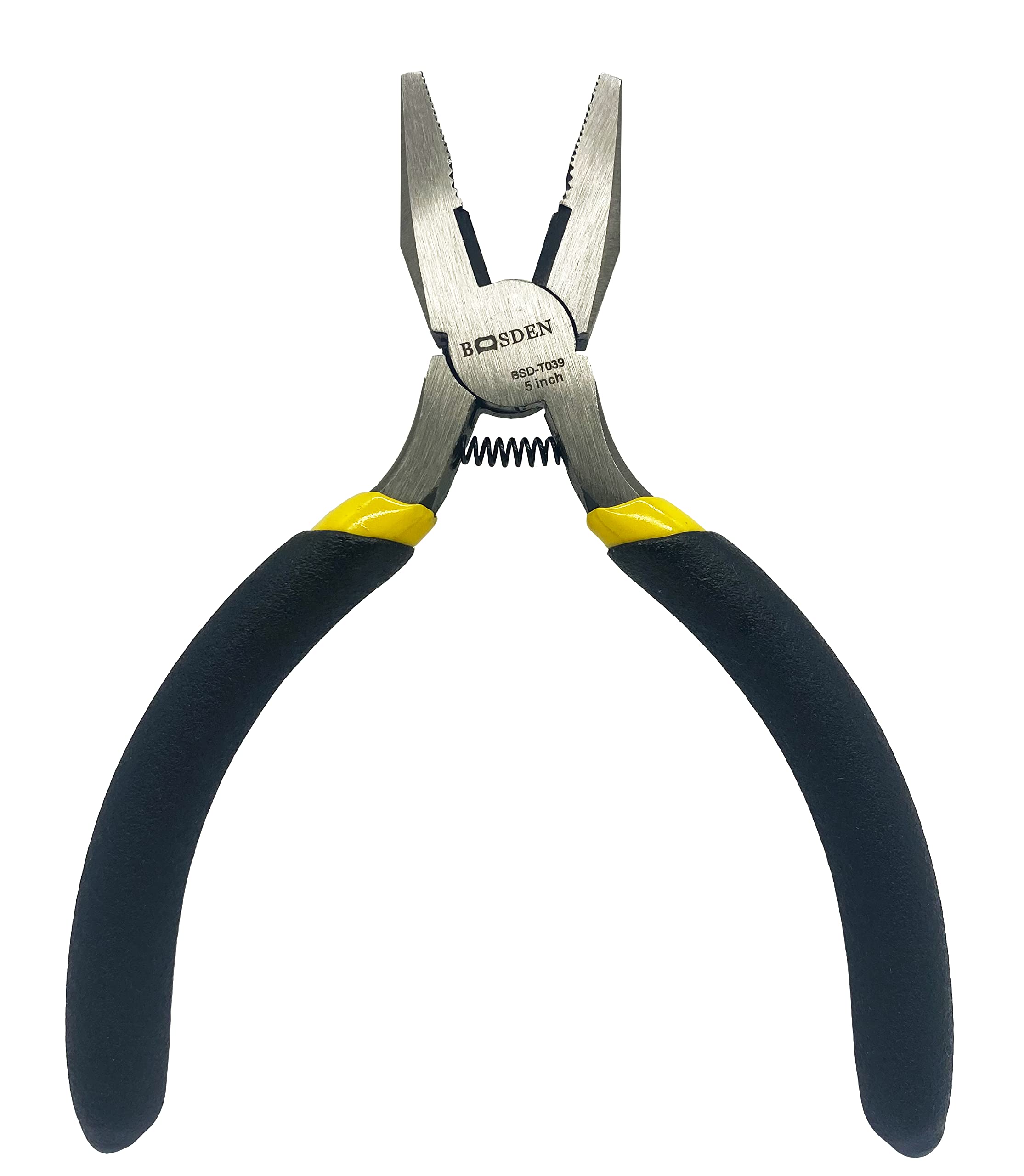 BOOSDEN Mini Lineman's Pliers, 5 Inch Side Cutter Linesman Pliers, Combination Plier, High Leverage Cutting Plier for Electrician Work or Jewelry Making