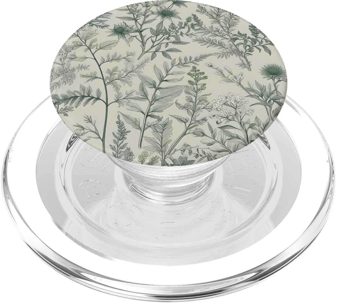 Sage Garden Green Floral PopSockets PopGrip for MagSafe