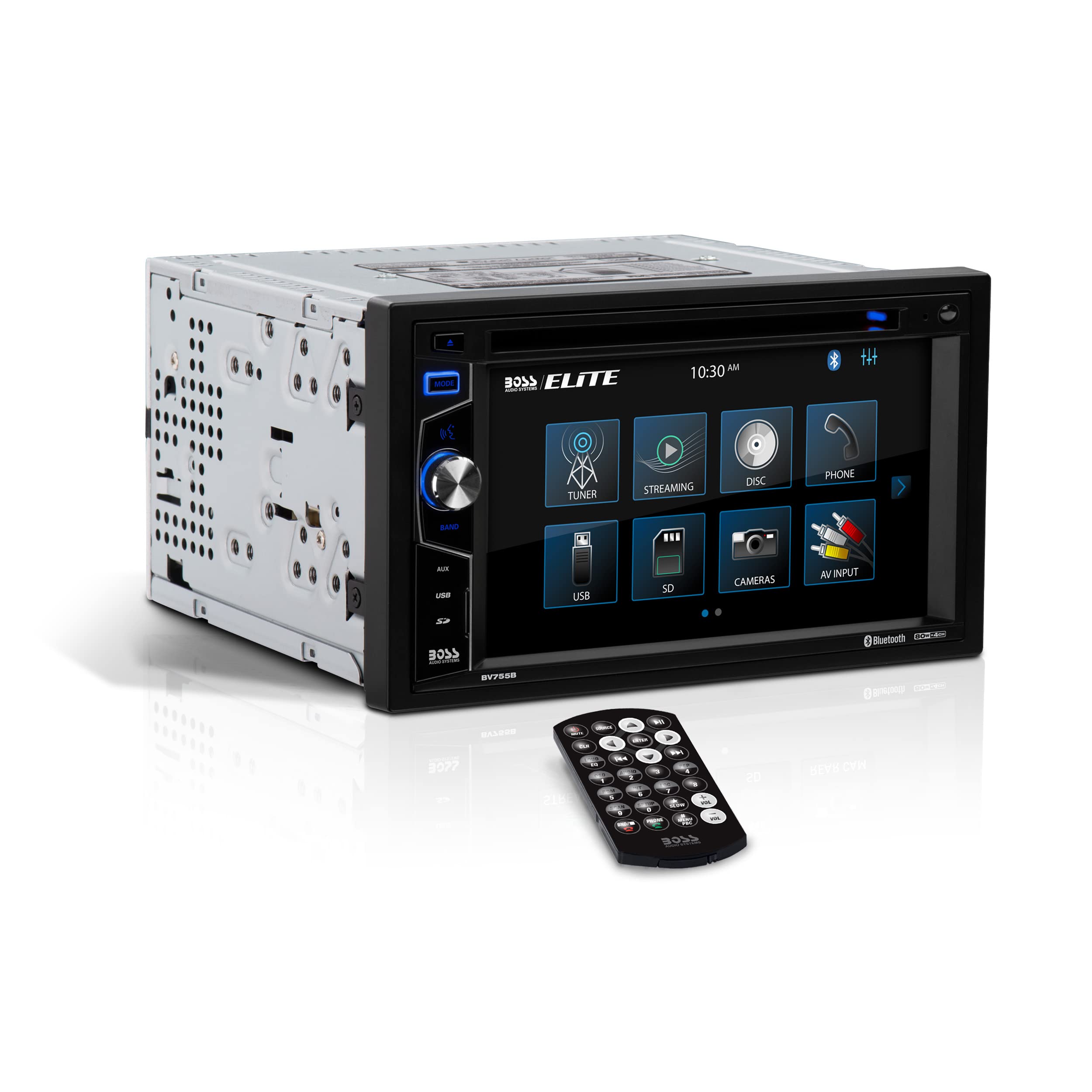 BOSS Audio Systems Elite BV755B Car Stereo System - 6.2 Inch Double Din Touchscreen, Bluetooth Head Unit, AM/FM Radio Receiver, CD Player, USB, SD, Aux In, Hook Up To Amplifier