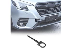 Front Bumper Tow Hook Compatible with Subaru Forester 2019-2024, Race Style Front Tow Hook O-Ring, Exterior Tow Hook Trailer 