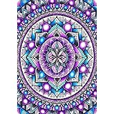 JFYHAB Mandala Diamond Painting Kits for Adults,5D Rhinestone Diamond Art Kits for Adults Kids Beginner,DIY Flowers Round Full Drill Diamond Painting Kit Arts Craft for Home Wall Decor 12X16inch