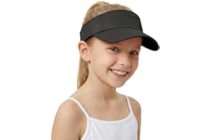 Yymobt Kids Sun Visor Hats for Girls Boys, Adjustable Summer Golf Visor Hat Cotton Tennis Hats Sports Sun Caps Beach Hat