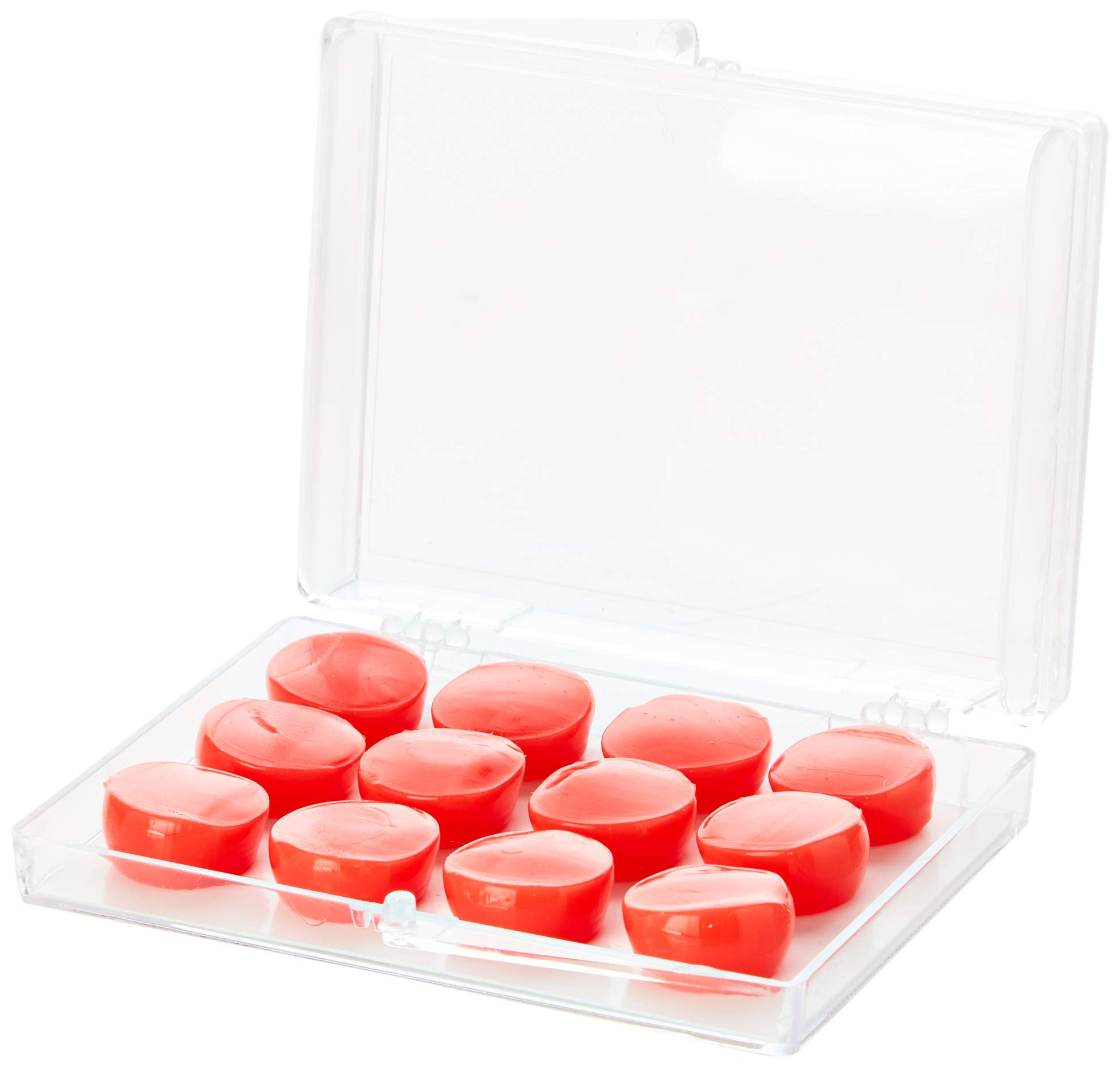 AquaEars Silicone Earplugs for Kids, Orange (6 Pairs)