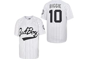 ACAIL #10 Biggie Bad Boy Movie Baseball Jersey Stitched 90s Hip Hop Unisex Clothing for Party Size S-XXXL